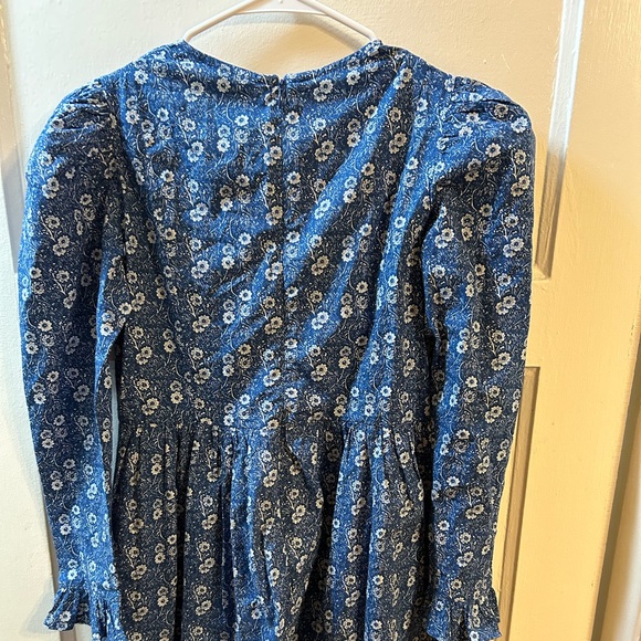 Batsheva X Laura Ashley Blue Floral Mini Dress Size 2 - Picture 7 of 7